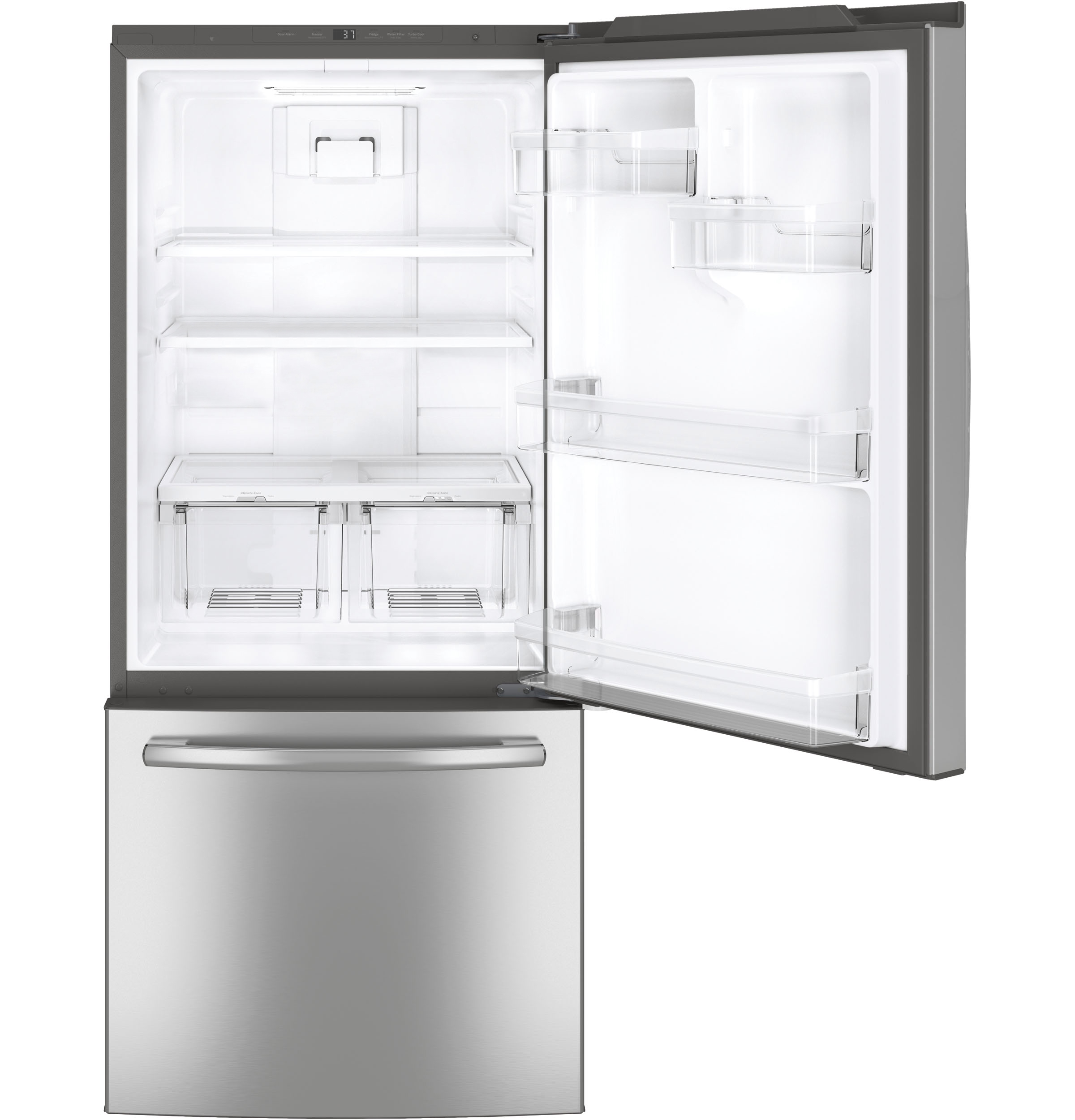 20599 - fridge - GDE21DSKSS - open 20599 - fridge - GDE21DSKSS - open