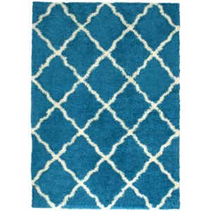 23439 - rug - deluxe-shag-trellis-turquoise
