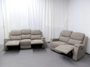 23571 - Reclining Sofa and Loveseat - PR-HEL - Open