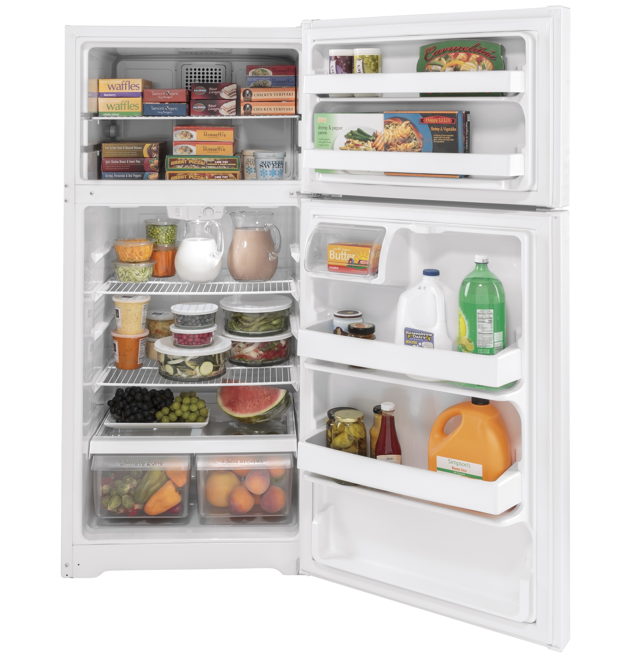 23808 - fridge - GTE16DTNRWW - open - full 23808 - fridge - GTE16DTNRWW - open - full