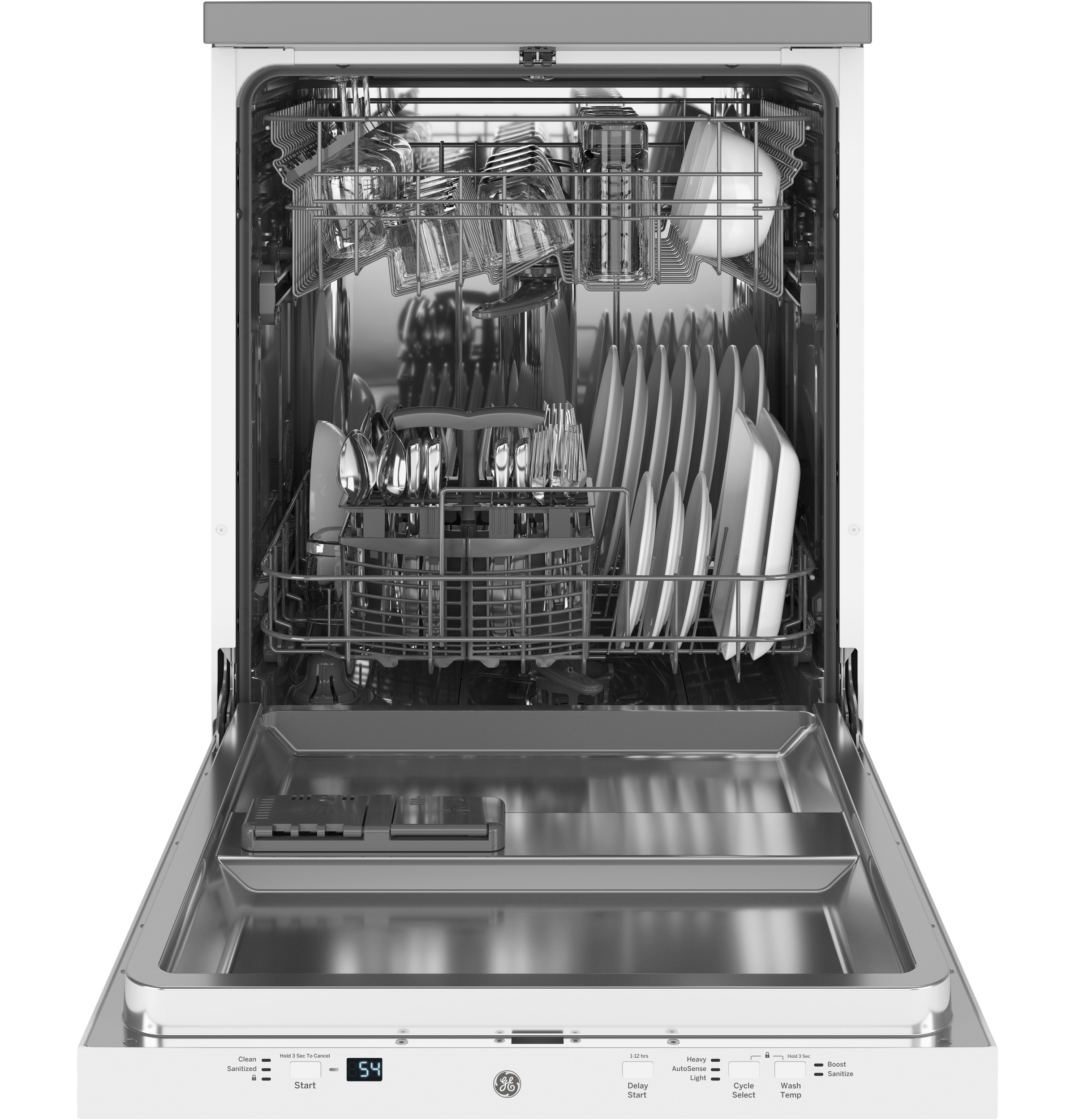 23809 - portable - dishwasher - GPT225SGLWW - open - full 23809 - portable - dishwasher - GPT225SGLWW - open - full