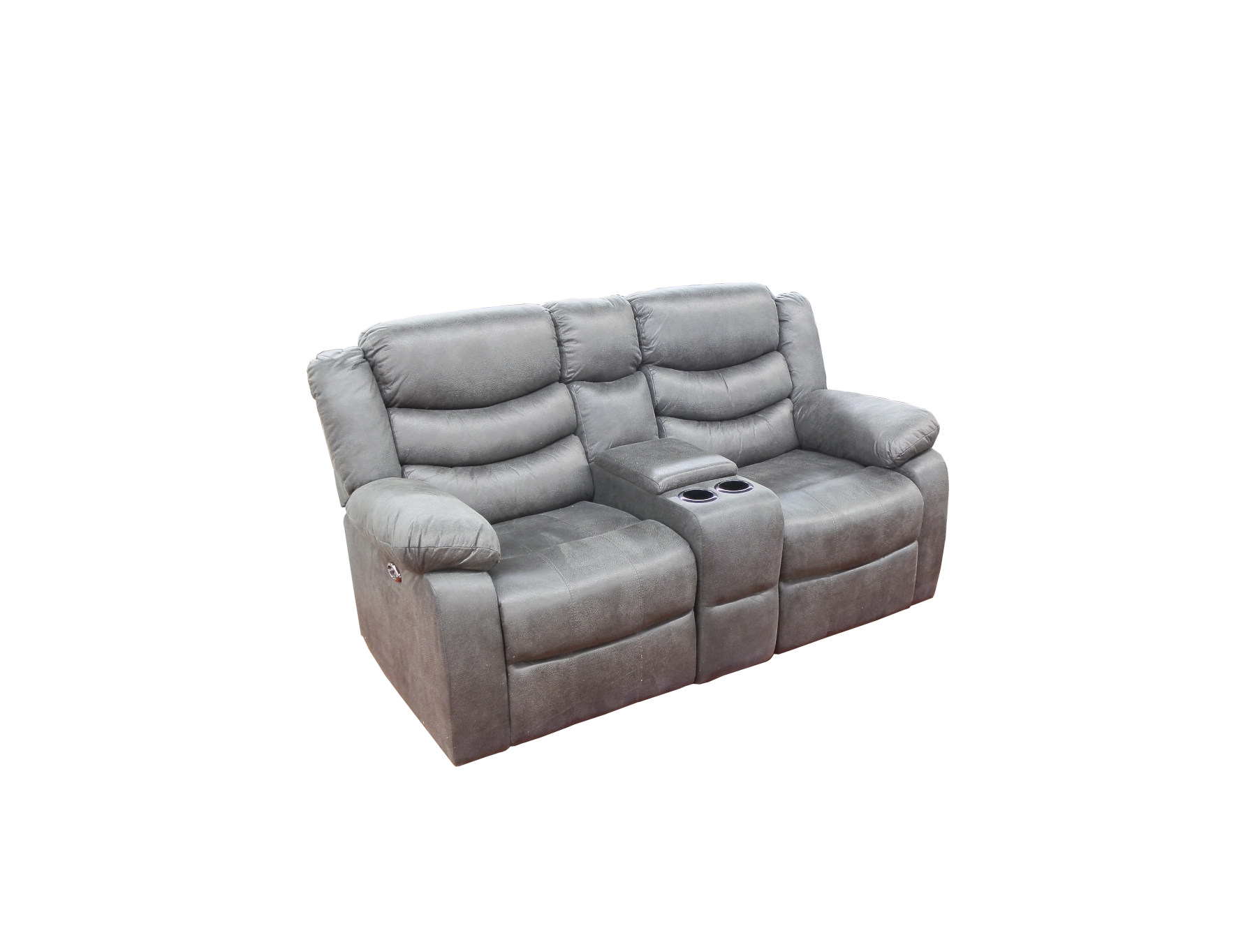 24003 - Power Reclining Loveseat - UF-59929 - Grey - Closed 24003 - Power Reclining Loveseat - UF-59929 - Grey - Closed