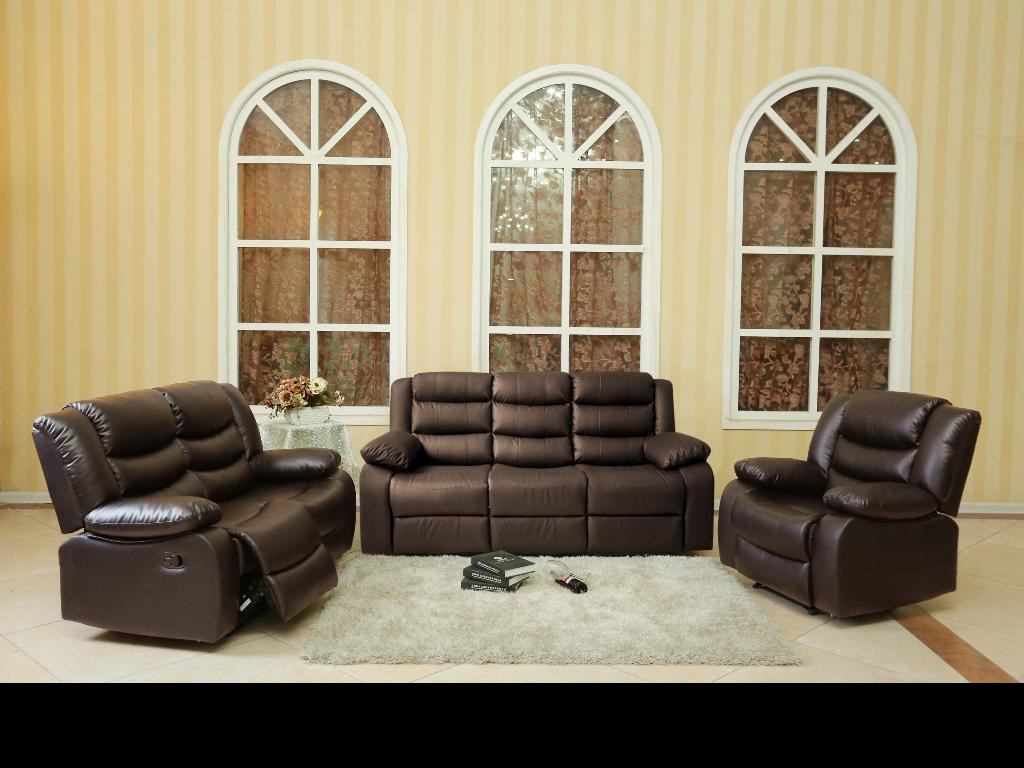 24013 - Sofa Set - MEGA-L8465 - Brown 24013 - Sofa Set - MEGA-L8465 - Brown