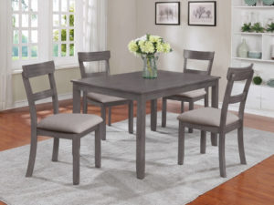 24153 - Grey Dining Table and 4 Chairs - CMK-2254