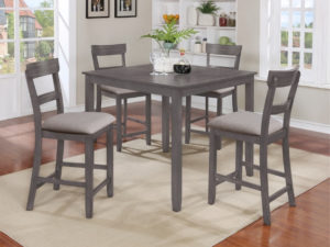 24154 - Grey Pub Table and 4 Stools - CMK-2754