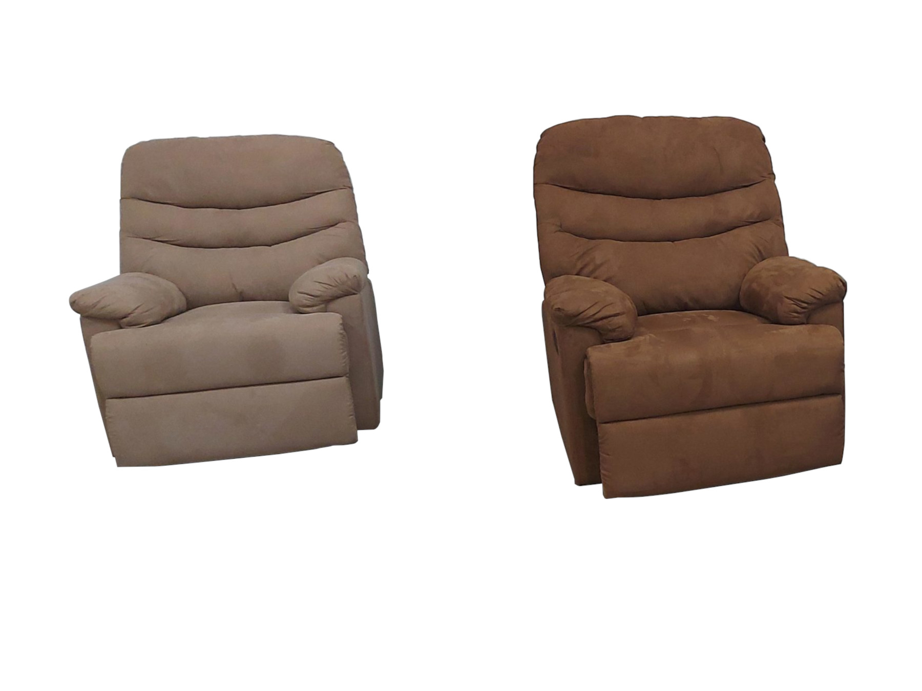 24264 - Recliners - CA-KS128 - Beige and Brown 24264 - Recliners - CA-KS128 - Beige and Brown