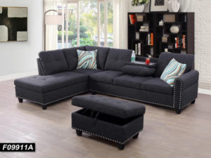 24335 - Sectional with Ottoman - LTS-Venice