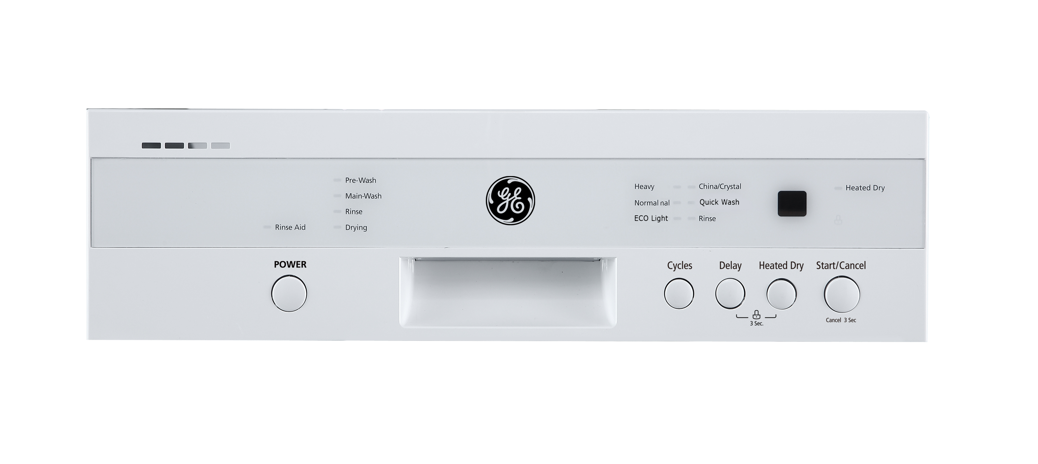 24600 - 18" Built In Dishwasher - G-GBF180SGMWW - Control Panel 24600 - 18" Built In Dishwasher - G-GBF180SGMWW - Control Panel